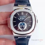 Swiss Replica Patek Philippe Nautilus Grey Dial Moonphase Watch (1)_th.jpg